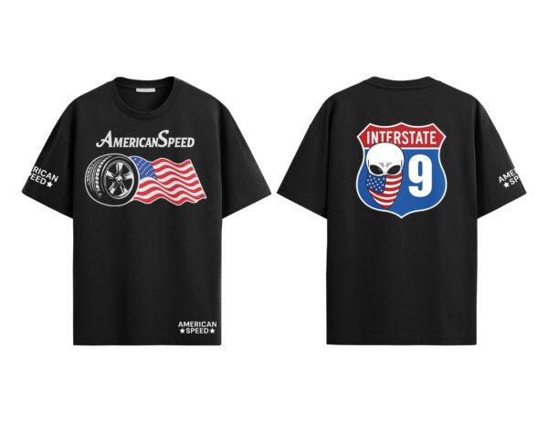 American Speed Black T-Shirt