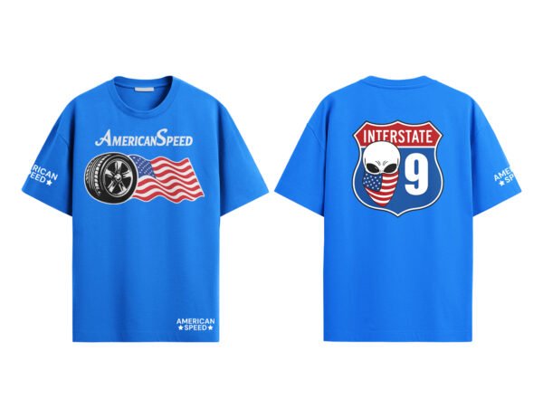 American Speed Blue T-Shirt