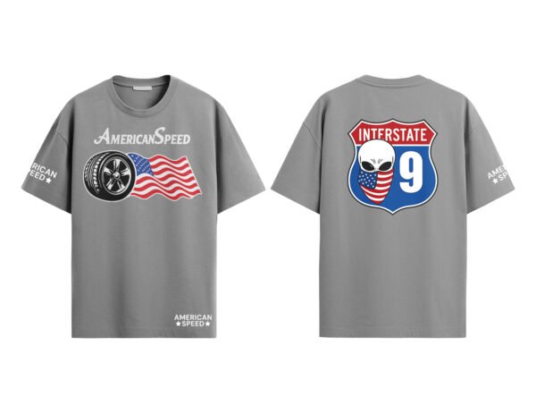 American Speed Gray T-Shirt
