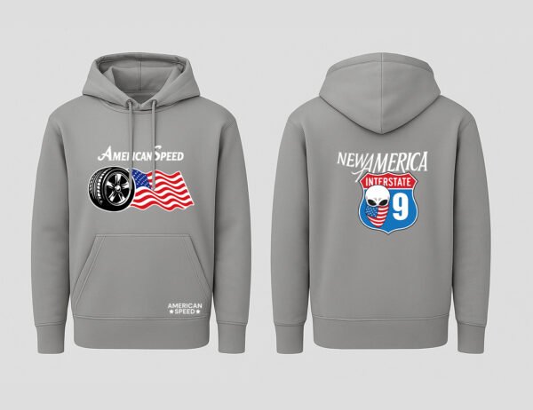 American Speed Gray Hoodie