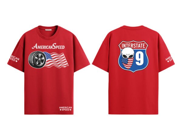 American Speed Red T-Shirt