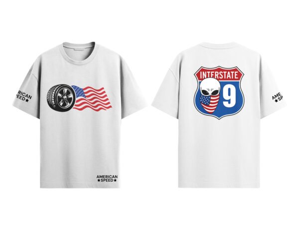 American Speed White T-Shirt